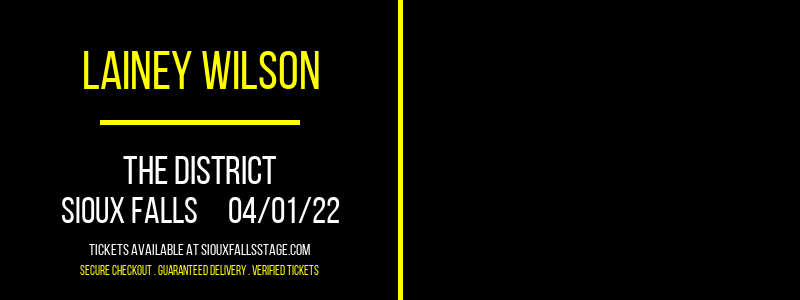 Lainey Wilson at The District tickets Lainey Wilson at The District