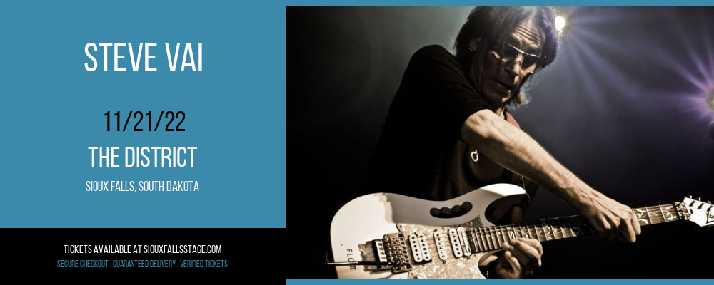 Steve Vai at The District tickets Steve Vai at The District