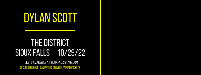 Dylan Scott at The District tickets Dylan Scott at The District